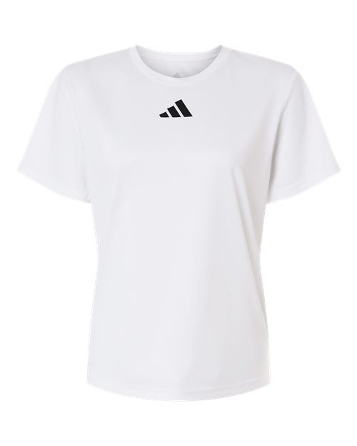 Women's Pregame T-Shirt - White/ Black Front