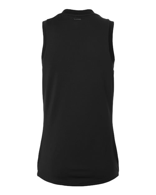 Women's Quickset V-Neck Sleeveless Jersey - Black/ White Back