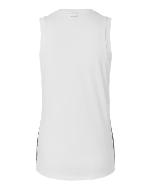 Women's Quickset V-Neck Sleeveless Jersey - White Back