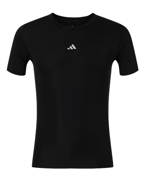 Men's Techfit Compression T-Shirt - Black Front