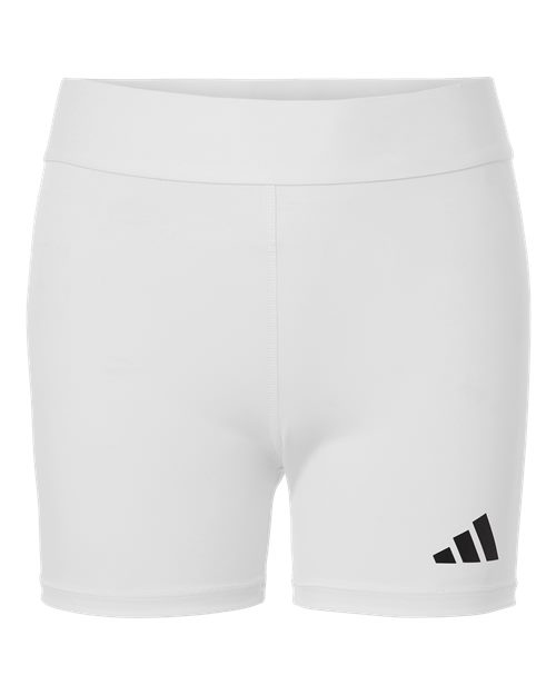 Women's Techfit Compression Shorts - White Front