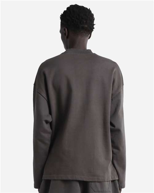 Unisex Garment-Dyed Terry Long Sleeve T-Shirt - Shadow Back