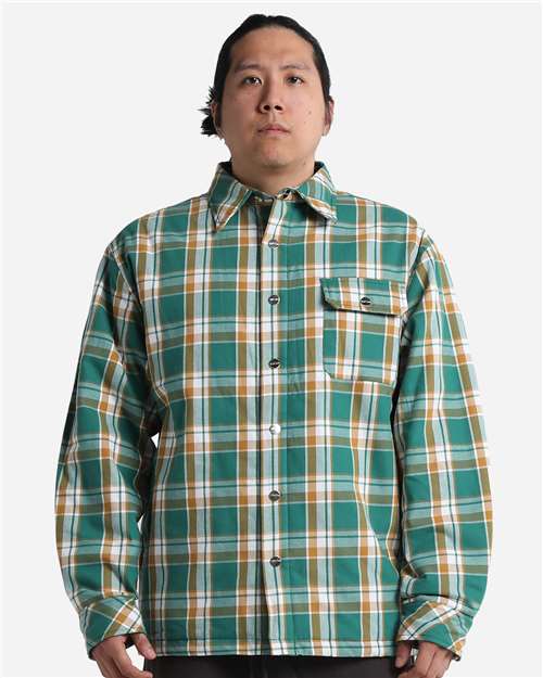 Unisex Plaid Jacket 2.0 - Green Front