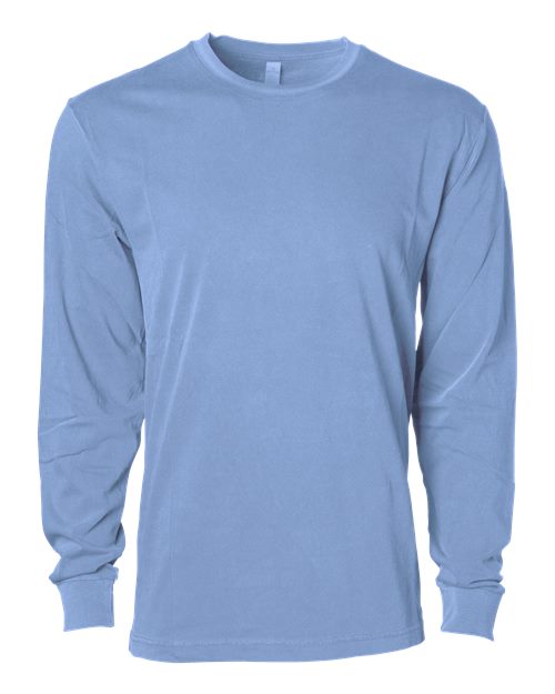 Unisex Premium Long Sleeve T-Shirt - Pigment Light Blue Front