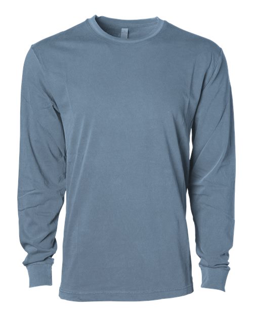 Unisex Premium Long Sleeve T-Shirt - Pigment Slate Blue Front