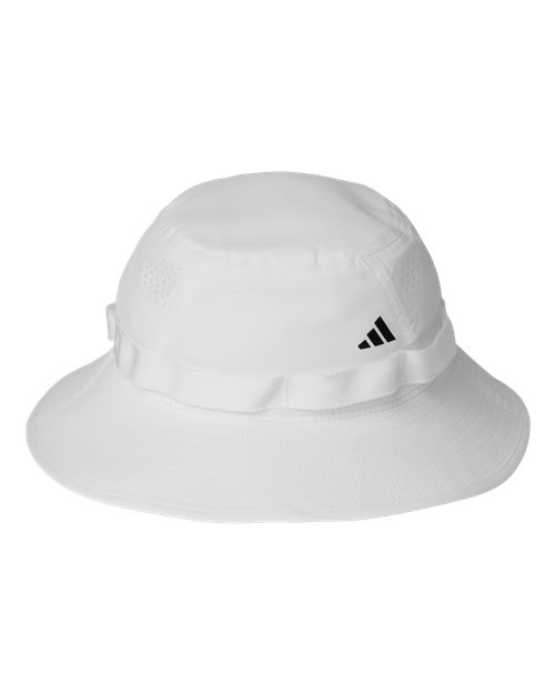 Fundamental Victory Bucket Hat - White/ Black Front