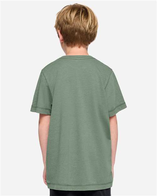 Youth Vintage Wash Tee - Washed Basil Back