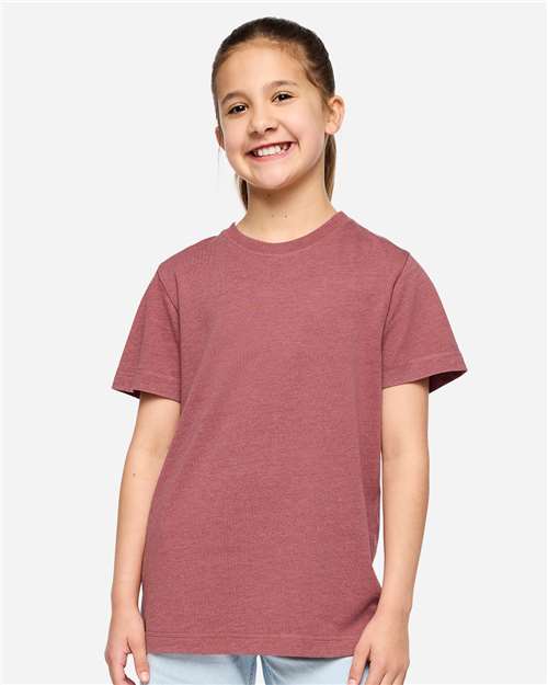 Youth Vintage Wash Tee - Washed Rouge Front