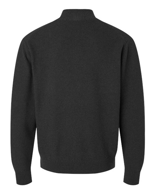 Devon & Jones Men's Hartland Textured Quarter Zip Sweater - Back