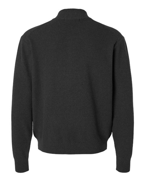 Devon & Jones Men's Hartland Textured Full Zip Sweater - Back