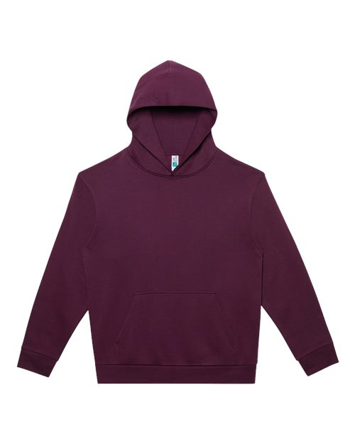 Unisex Urban Pullover Hooded Sweatshirt - Mauve Wine Front
