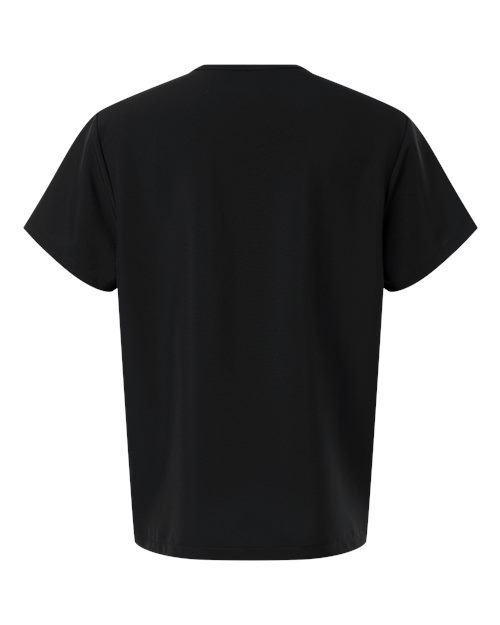 Hanes Men's V-Neck 3 Pocket Scrub Top - Back