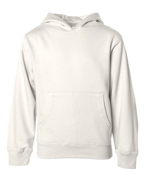 Youth Midweight Hooded Sweatshirt - Bone Front