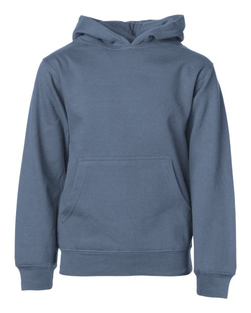 Youth Midweight Hooded Sweatshirt - Storm Blue Front