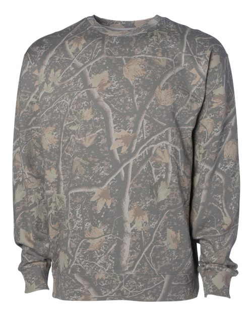 Unisex Midweight Crewneck Sweatshirt - Deadwood Tree Camo Front