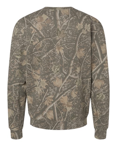 Unisex Heavyweight Crewneck Sweatshirt - Deadwood Tree Camo Back