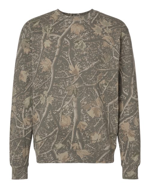 Unisex Heavyweight Crewneck Sweatshirt - Deadwood Tree Camo Front