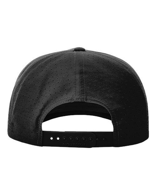 Laser Perf Performance Rope Cap - Black/ Black-Grey Back
