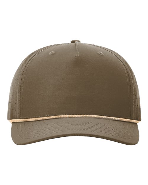 Laser Perf Performance Rope Cap - Dark Loden/ Tannin-Grey Front