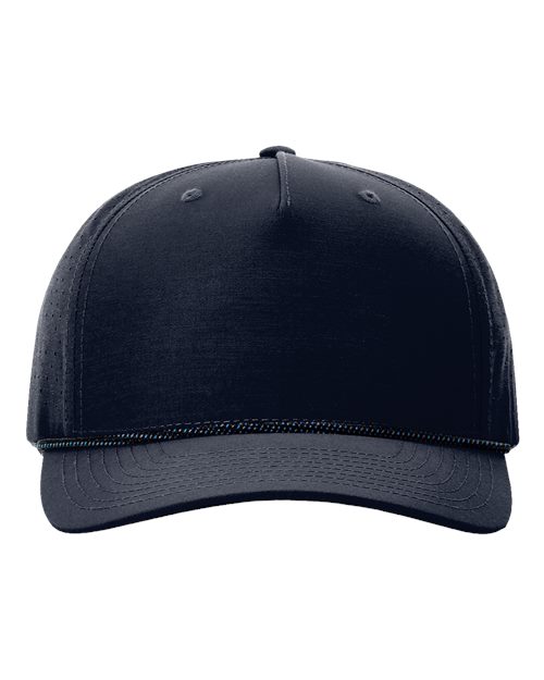 Laser Perf Performance Rope Cap - Navy/ Midnight Navy-Grey Blue Front