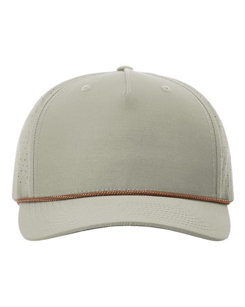 Laser Perf Performance Rope Cap - Trenchcoat/ Russet-Grey Front