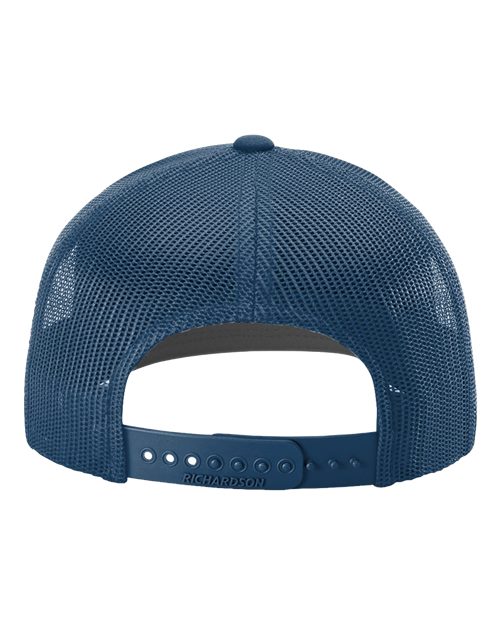 Snapback Trucker Cap - Light Blue Back