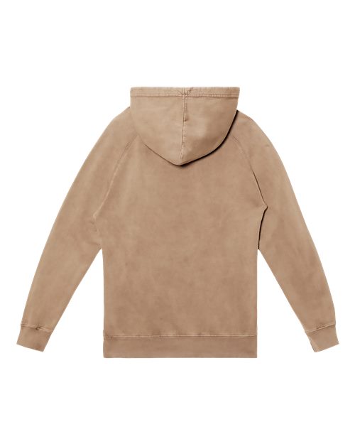 Unisex Vintage Raglan Hooded Sweatshirt - Vintage Coffee Back
