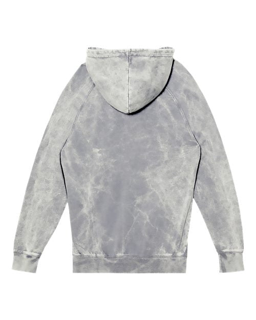 Unisex Vintage Raglan Hooded Sweatshirt - Cloud Rock Back