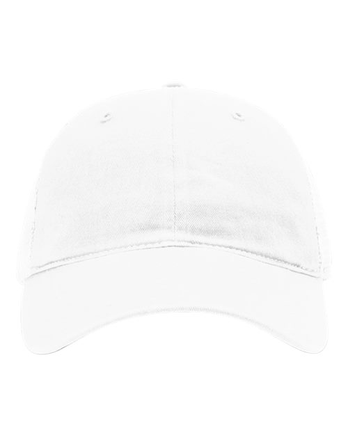 Garment-Washed Trucker Cap - White Front