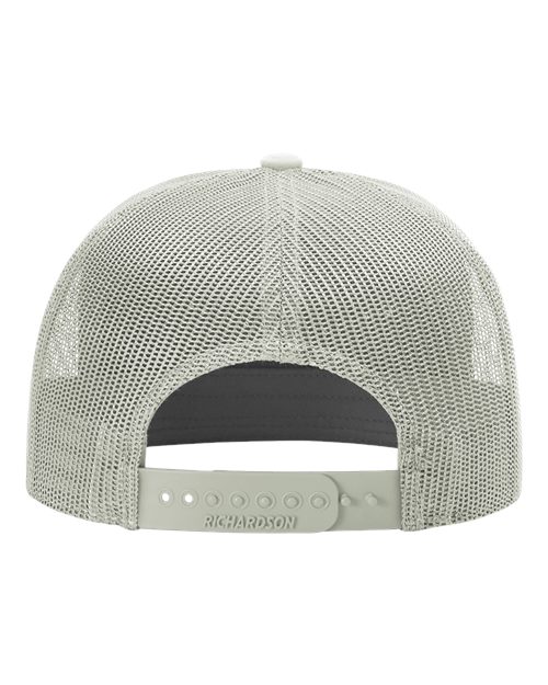 Seven-Panel Trucker Cap - Quarry Grey Back