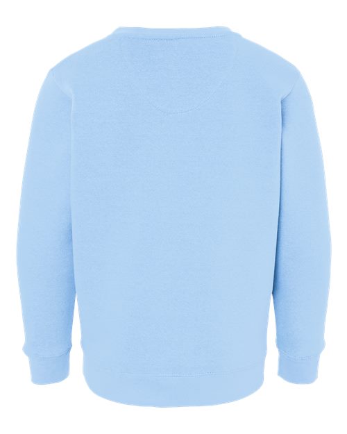 Youth Elevated Fleece Crewneck Sweatshirt - Light Blue Back