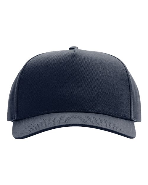 Full Fabric Five-Panel Champ Cap - Navy Front