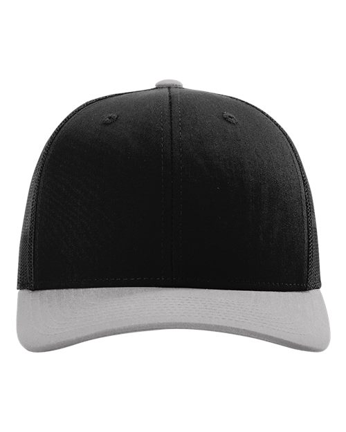 Snapback Trucker Cap - Black/ Light Grey CMB Front