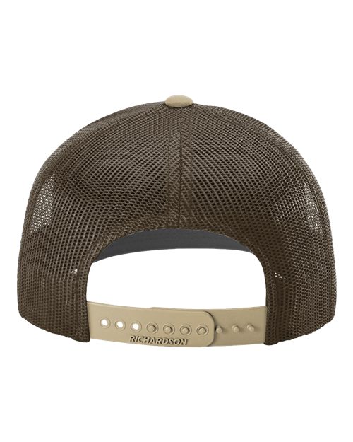 Snapback Trucker Cap - Brown/ Khaki CMB Back