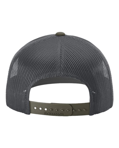 Snapback Trucker Cap - Gunmetal/ Chocolate Chip CMB Back