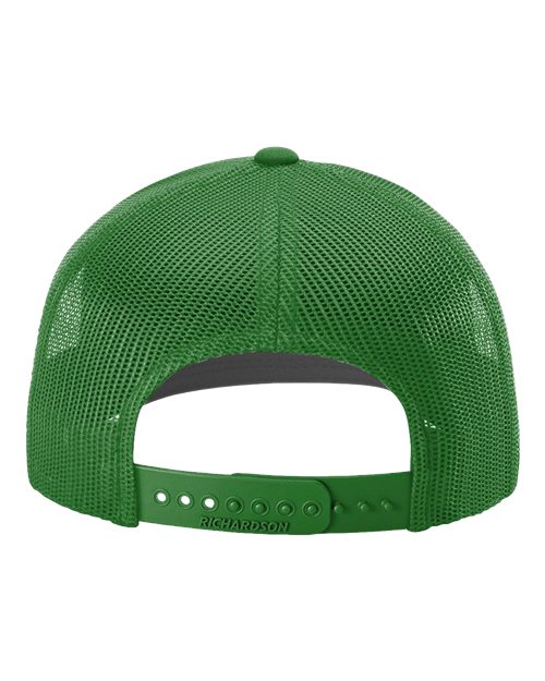 Snapback Trucker Cap - Kelly Green Back
