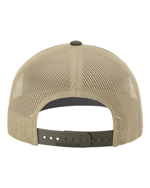 Snapback Trucker Cap - Khaki/ Chocolate Chip CMB Back