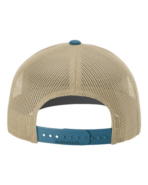 Snapback Trucker Cap - Khaki/ Legion Blue CMB   Back