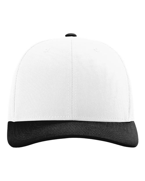 Snapback Trucker Cap - White/ Black CMB Front