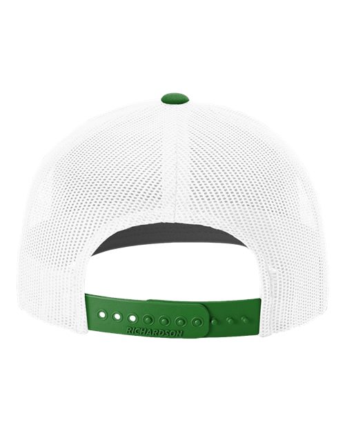 Snapback Trucker Cap - White/ Kelly Green CMB Back