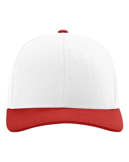 Snapback Trucker Cap - White/ Red CMB Front