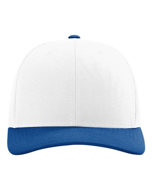Snapback Trucker Cap - White/ Royal CMB Front