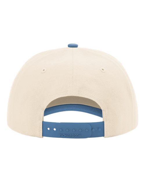 Five-Panel Gramps Cap - Cream/ Light Denim Back