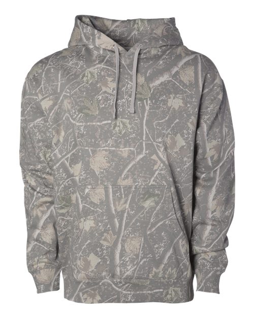 Unisex Midweight Hooded Sweatshirt - Deadwood Tree Camo Front
