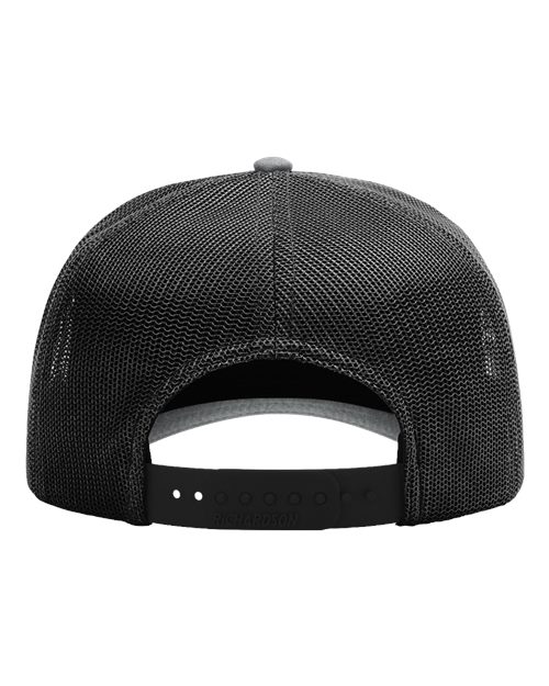 Five-Panel Champ Trucker Cap - Heather Grey/ Black Back