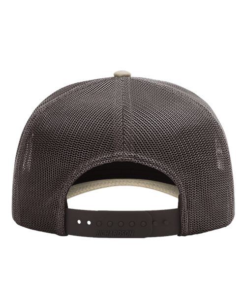 Five-Panel Champ Trucker Cap - Khaki/ Coffee Back