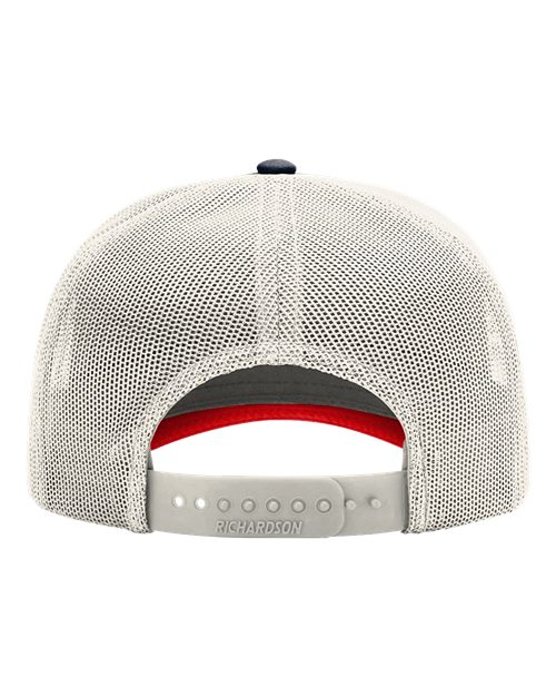 Five-Panel Champ Trucker Cap - Navy/ Birch/ Red Back