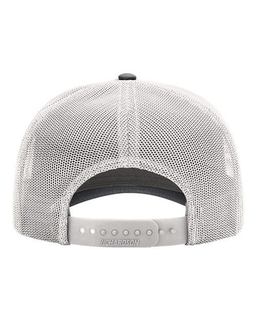 Five-Panel Champ Trucker Cap - Charcoal/ Ice Grey Back