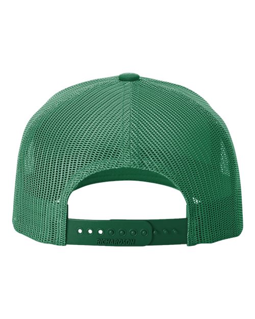 Five-Panel Trucker Rope Cap - Kelly/ White Back