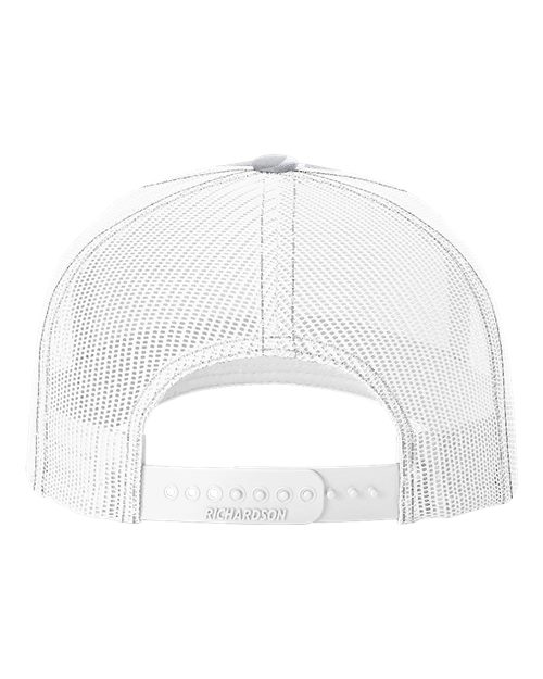 Printed Five-Panel Trucker Cap - Blizzard Duck Camo/ White Back